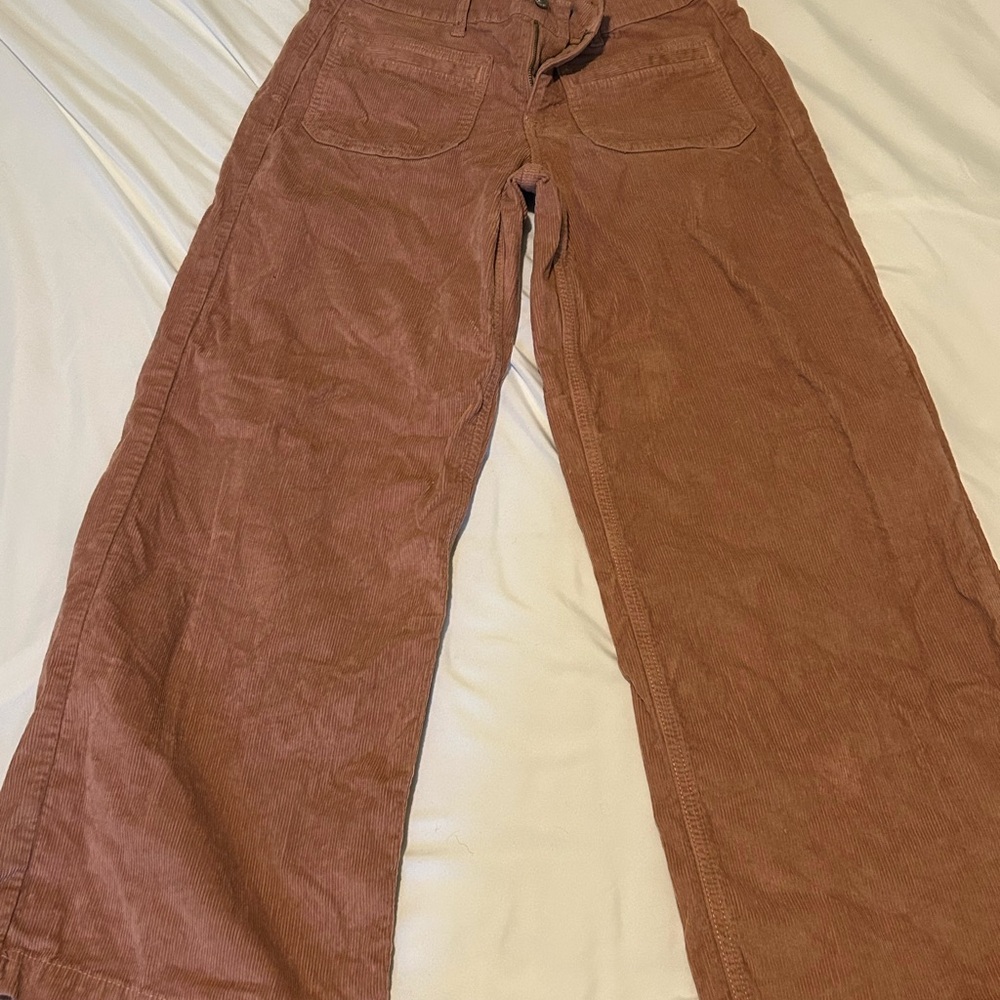 American Eagle brand rose pink  Corduroy pants - wide leg